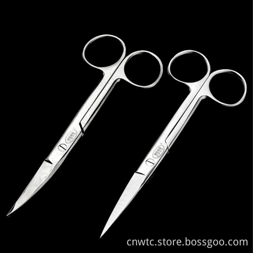 Medical Surgical Dental Stainless Steel Straight Scissors - 12.5cm